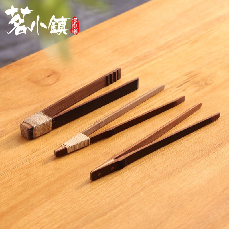 茶夾茶杯茶葉竹夾子鑷子竹製日式復古茶具茶道配件功夫泡茶洗杯夾-細節圖4