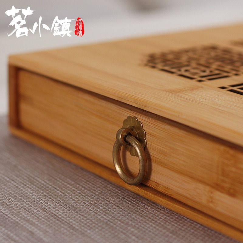 分茶盤竹製功夫白茶開茶盤茶刀茶針茶道零配復古日式實木普洱茶盒-細節圖5