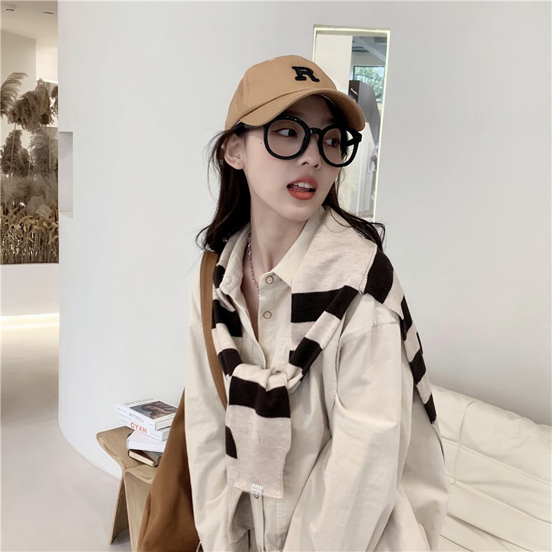 新款條紋針織羊毛披肩羊絨外搭坎肩春秋休閑百搭小圍巾女-細節圖4