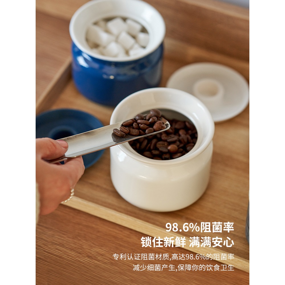 裝豬油密封罐帶蓋耐高溫陶瓷罐子家用盛葷油罐放辣椒油的容器-細節圖3