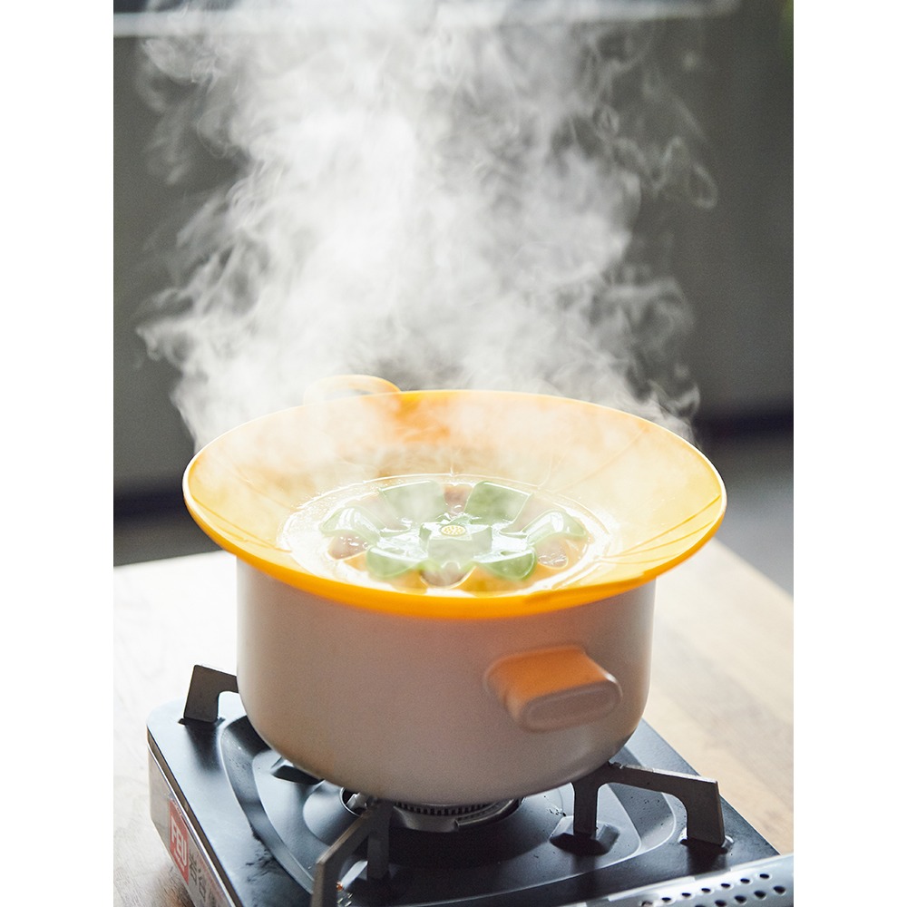 溢合 硅膠鍋蓋 家用廚房耐熱砂鍋炒鍋防溢鍋蓋18/24/26cm通用-細節圖3