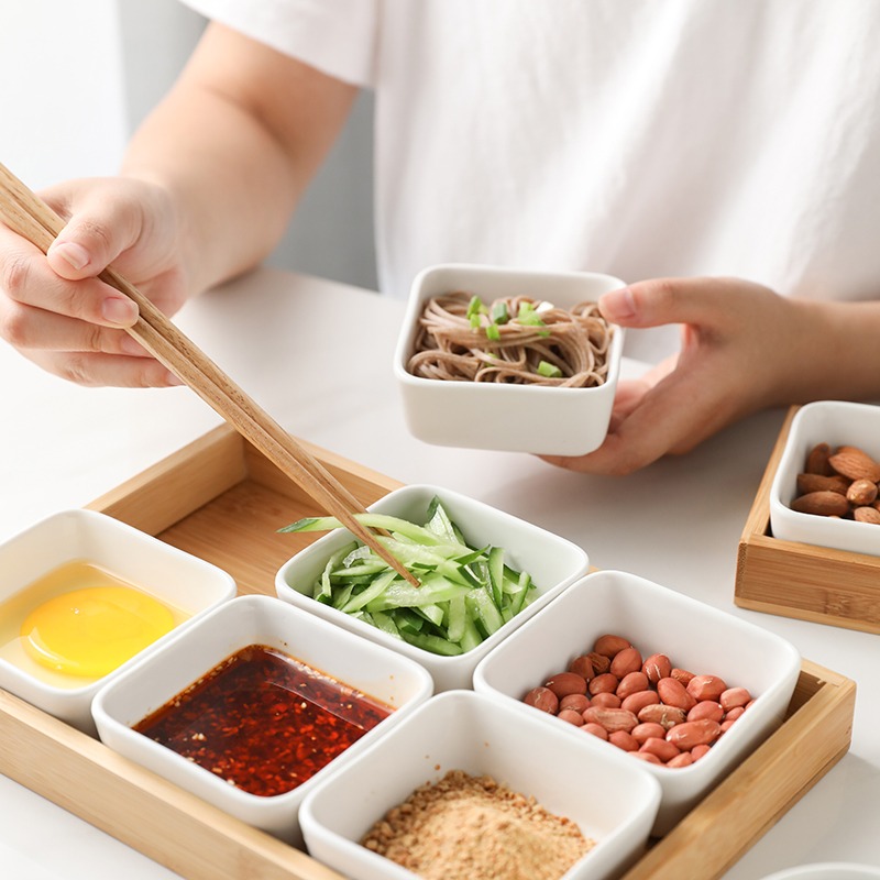 陶瓷調料碟蘸料碗家用沾醬油醋碟子醬料小喫小菜味碟火鍋幹碟-細節圖2