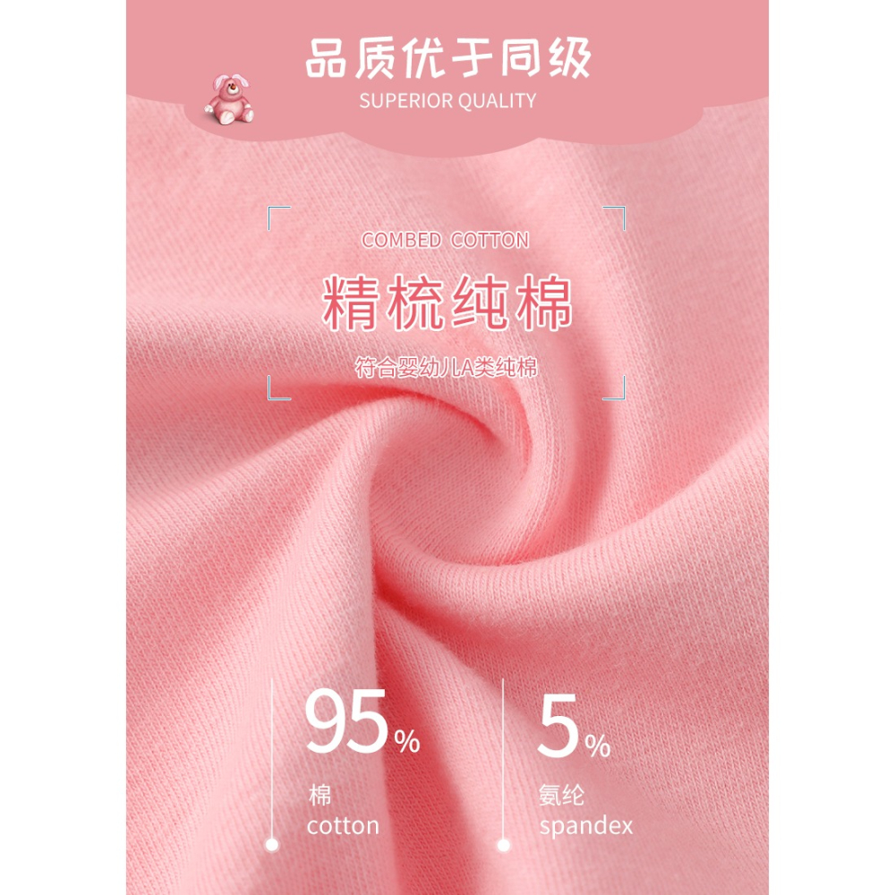 兒童內褲女純棉不夾屁屁女童平角可愛女寶寶卡通全棉大童四角短褲-細節圖9
