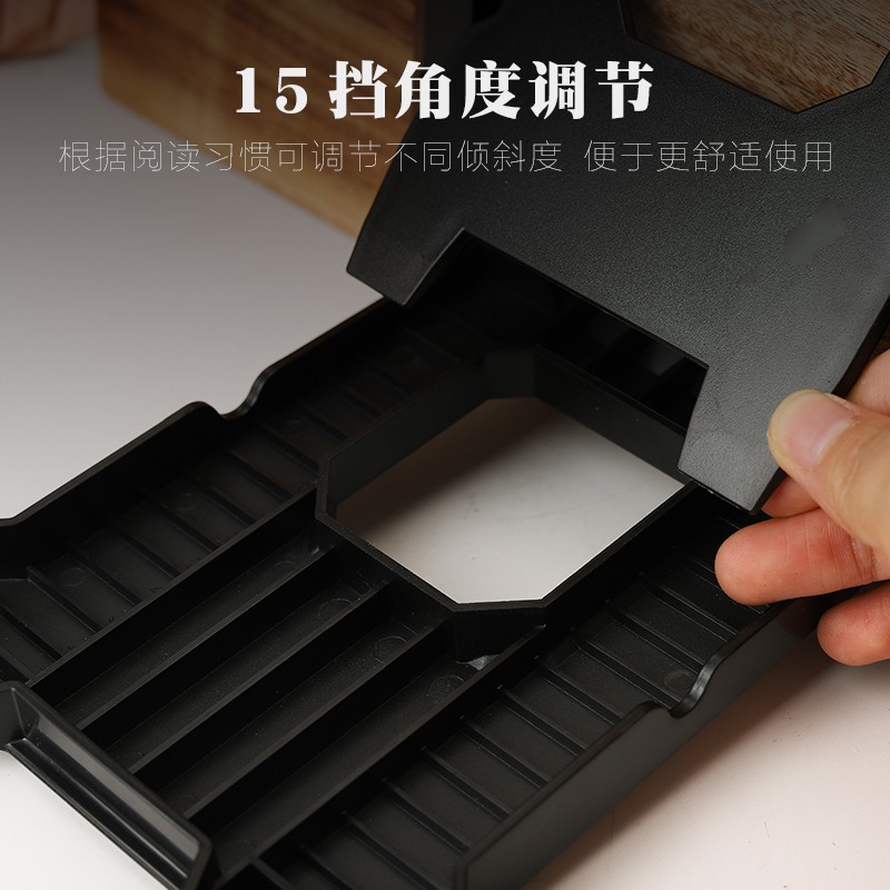 網紅多功能閱讀書手寫字板字帖臨帖經書實木書夾小學生考研簡易桌上護頸椎手提筆記本託平板電腦支撐架子神器-細節圖4