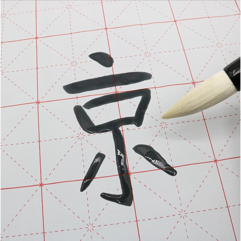 出鋒76mm羊毫提鬥抓筆 國畫書法福字對聯培訓班學生練習大號兼毫毛筆-細節圖4