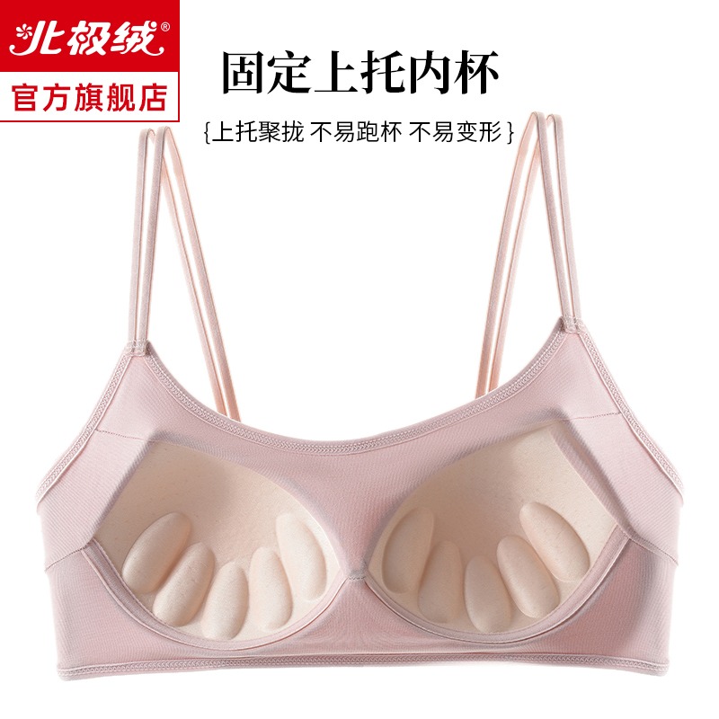 夏季輕薄運動內衣女無痕聚攏一體式內杯無鋼圈吊帶性感美背文胸-細節圖4