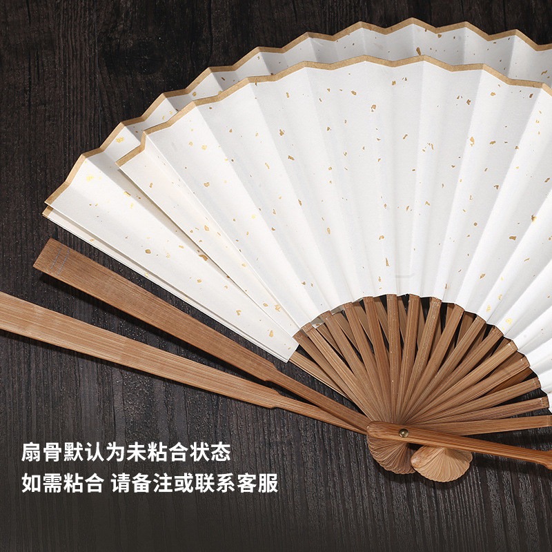 扇形宣紙空白789寸古風紙扇 國畫題字中國風繪畫宣紙摺扇團扇宣紙書法廣告扇-細節圖4