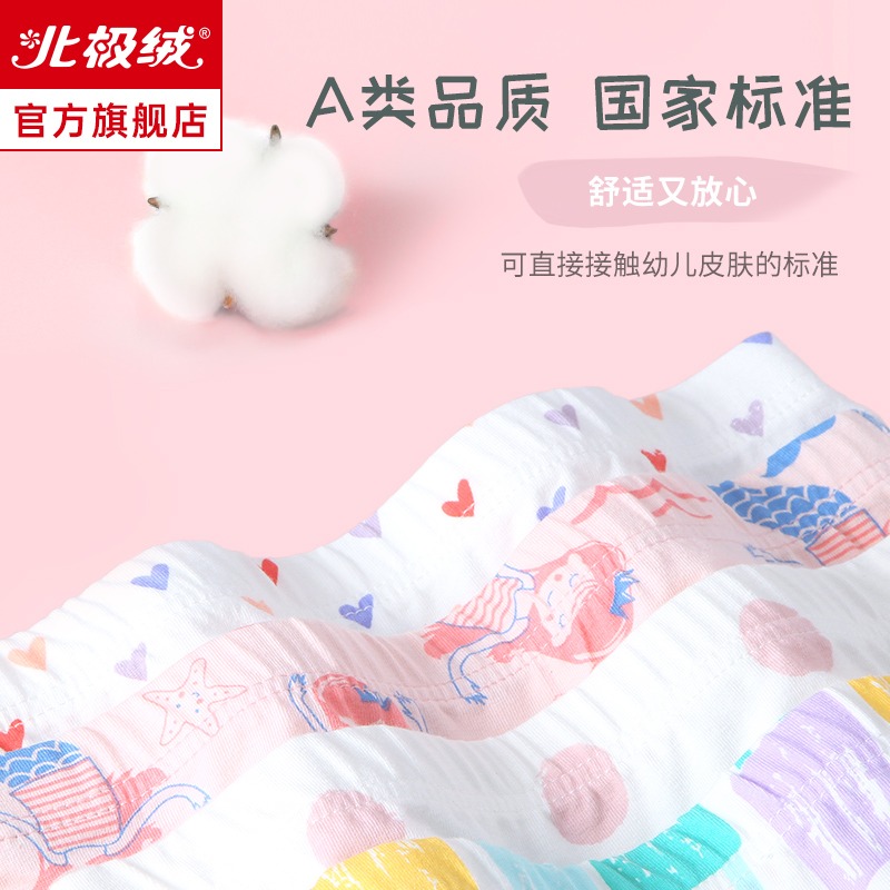 兒童內褲女童全棉平角純棉四角100%小女孩女寶寶中大童可愛短褲頭-細節圖4