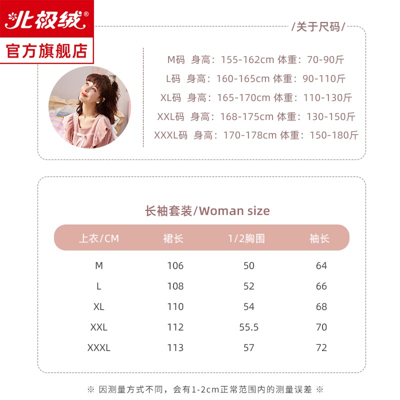 睡裙女士春秋款純棉長袖年新款夏季可愛公主風長款睡衣家居服-細節圖3