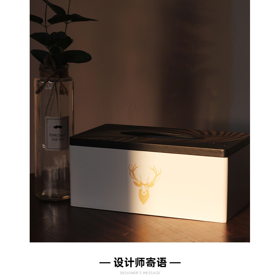 特價 北歐網紅簡約臥室抽紙巾盒 家用茶幾創意客廳抽紙盒桌面ins-細節圖8