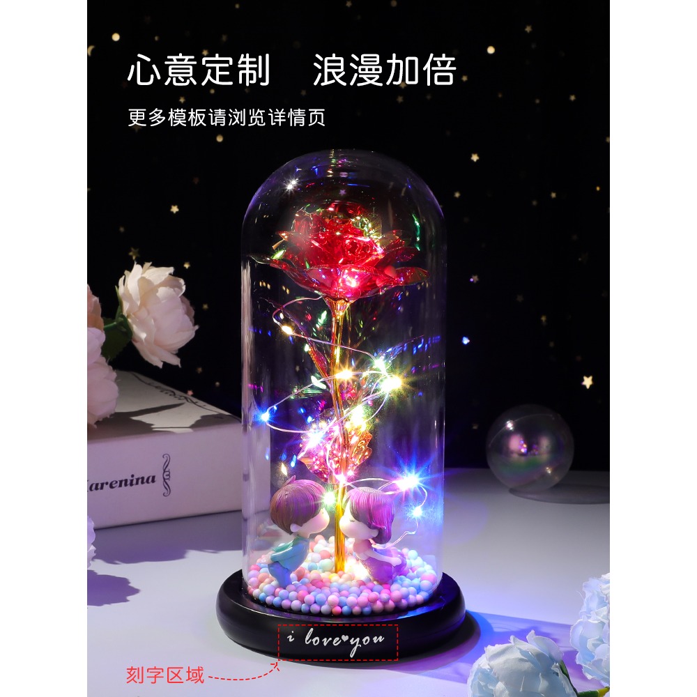 女神節禮物送女友送給女朋友生日送老婆小38三八婦女的3.8玫瑰花-細節圖3