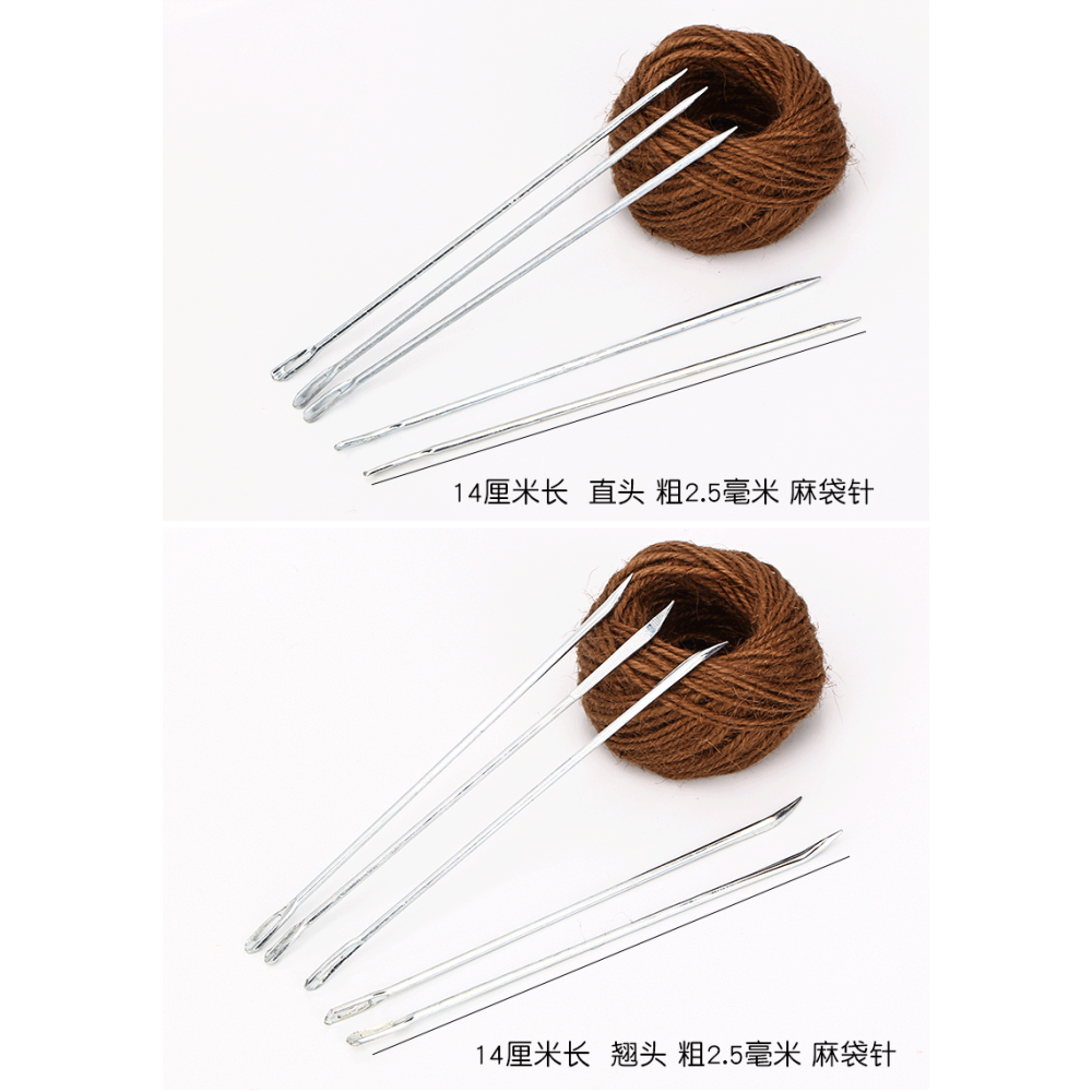 麻袋針麻繩針賣家用打包針包裹封口針穿線縫口手工針郵包打包針-細節圖8