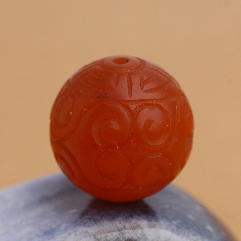 紫雲母天河石薔薇石草莓晶南紅瑪瑙海藍寶回紋珠龍紋珠配多寶散珠-細節圖3