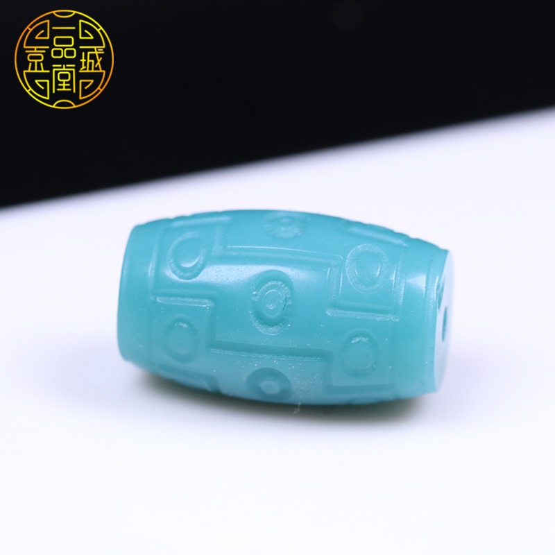 雪巴琉璃九眼天珠款鎖骨鏈吊墜 西藏料器男女DIY頂珠腰珠配飾配件-細節圖4