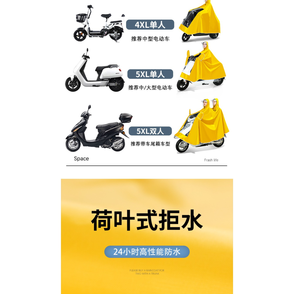 五羊雨衣長款全身防暴雨摩托電瓶電動車男女單人加大加厚專用雨披-細節圖10