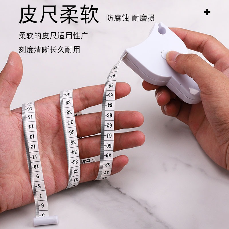 測量三圍尺子維度尺健身尺圍度尺皮尺大腿腹部頭圍量體尺健身尺子-細節圖2