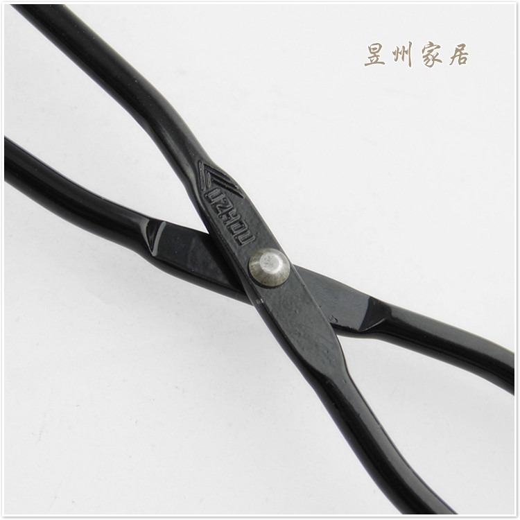 家用廚房加長版煤球夾火鉗卡槽垃圾夾扁頭長夾子拾物器碳夾煤炭-細節圖3