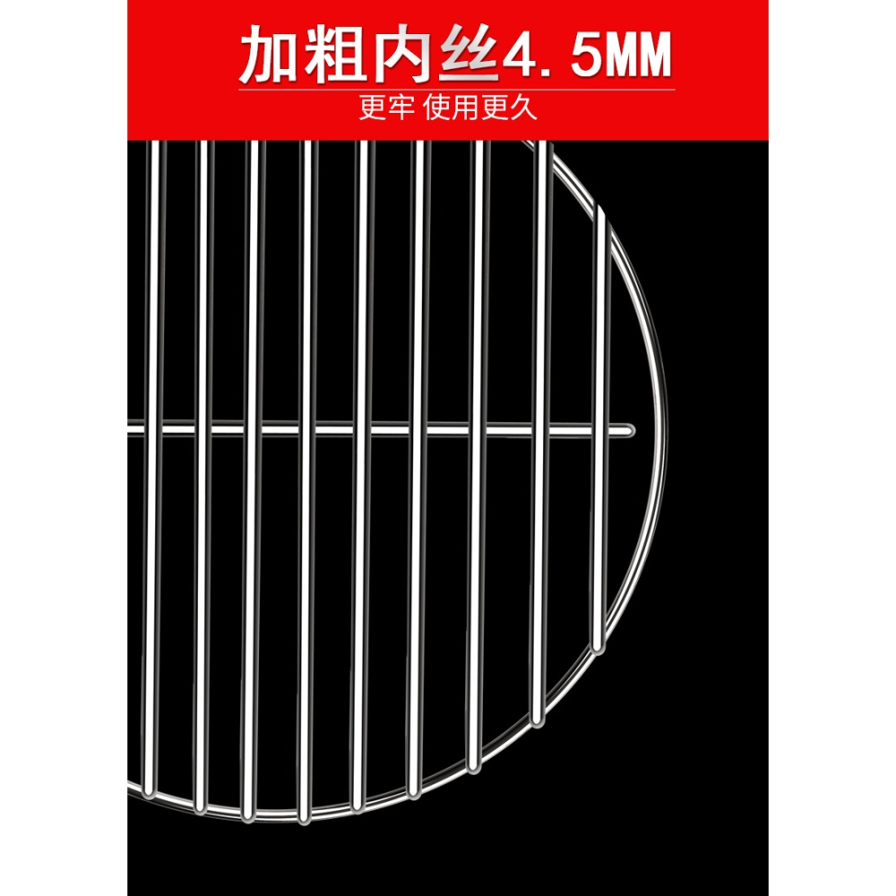 燒烤網圓形網片304烤箱用架烤網烤肉烤魚篦子鐵網格網金屬不銹鋼-細節圖7