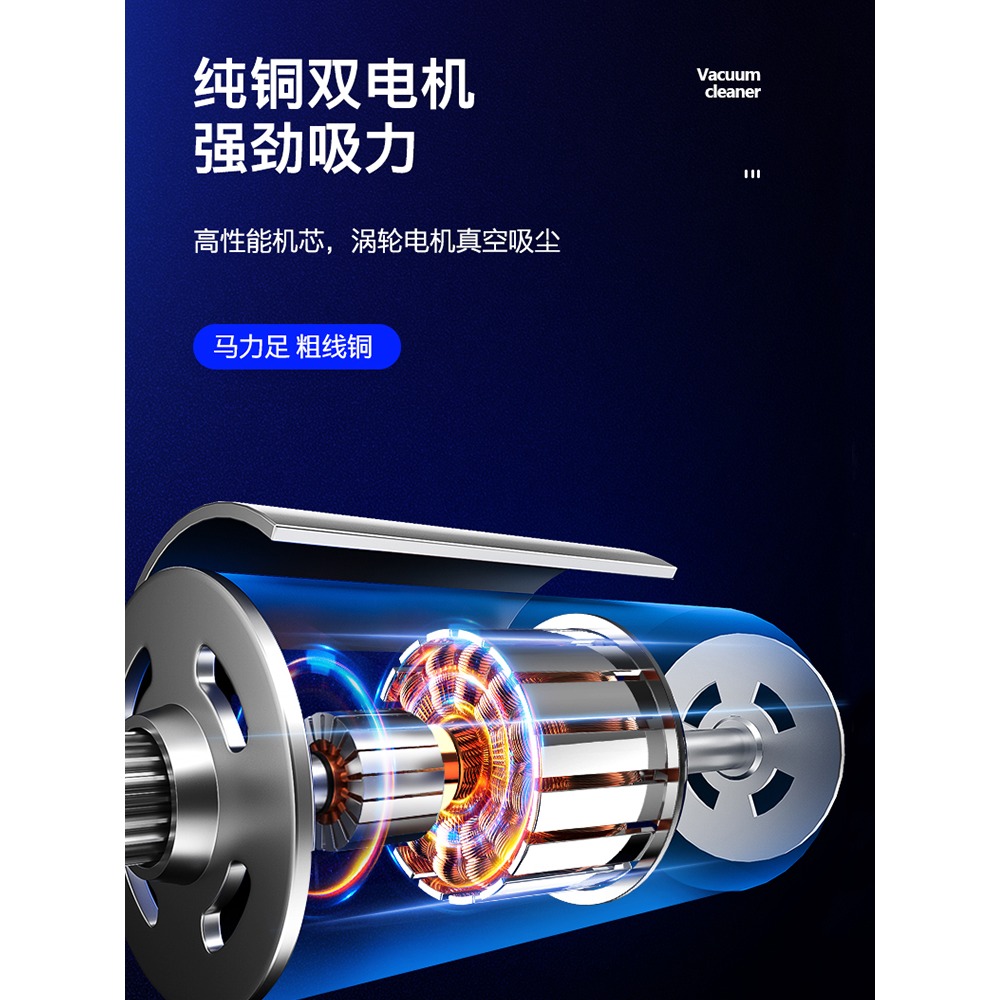 車載吸塵器大功率強力充氣泵一體機打氣車家兩用大吸力四合一汽車-細節圖3