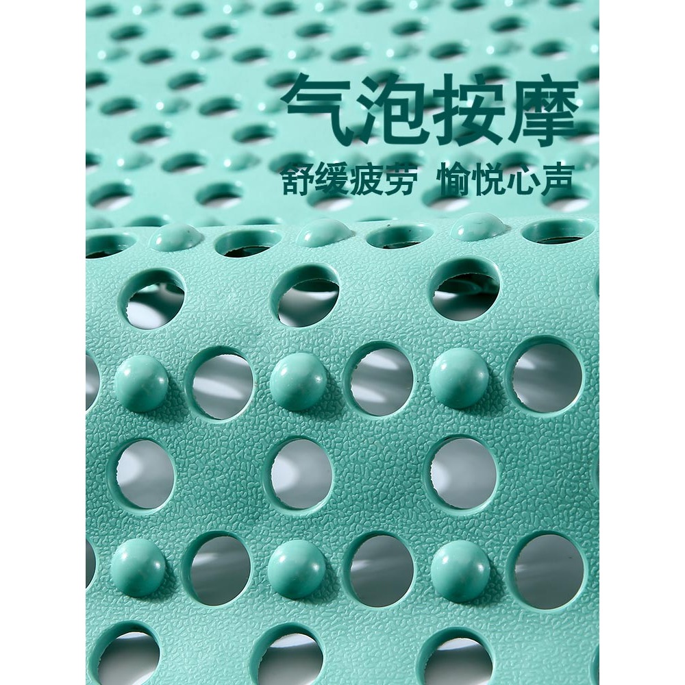 2022方形浴室墊防滑墊家用淋浴房洗澡防摔吸盤地墊衛浴按摩腳墊子-細節圖5