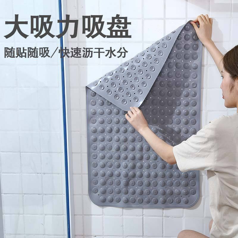 方形浴室墊防滑墊環保家用淋浴房洗澡防摔吸盤地墊衛浴按摩腳墊子-細節圖2