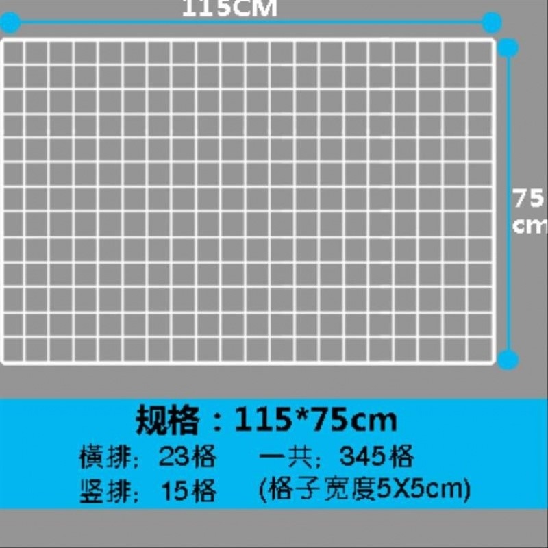 加粗網片網格白色鐵絲網架格子鐵網防護網服裝超市地攤展示架貨架-細節圖3