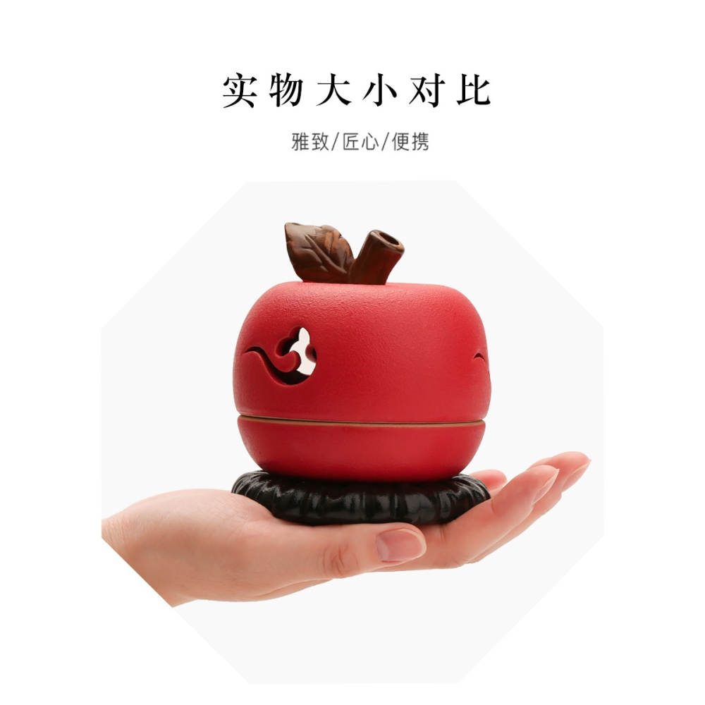 禪意盤香爐線香盒銅香插家用室內茶道創意塔香薰香擺件陶瓷香?爐-細節圖5