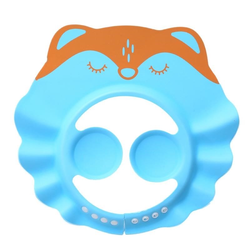 嬰兒洗澡浴帽防耳朵進水神器兒童洗頭時眼睛止擋水帽硅膠小孩子淋-細節圖2