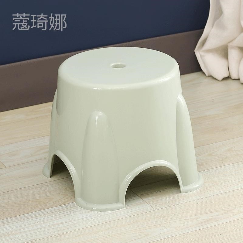 塑料加厚家用茶幾矮凳子成人小板凳時尚圓凳換鞋洗澡凳椅兒童凳子-細節圖10
