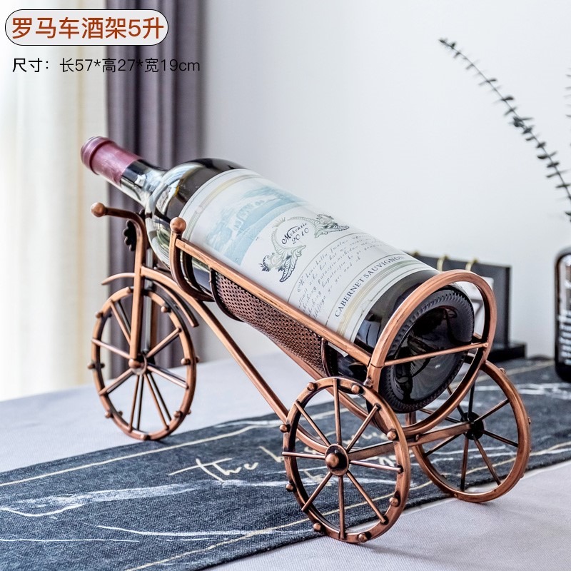 5L大型紅酒架創意葡萄酒架子5升大瓶裝3升擺件3L紅酒瓶架擺件1.5L-細節圖7