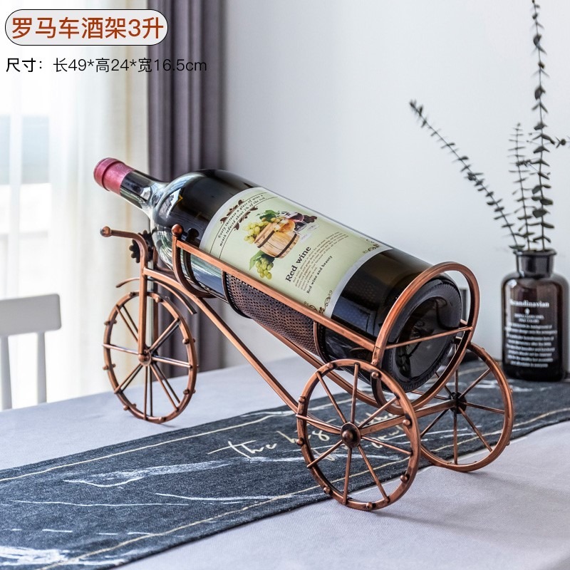 5L大型紅酒架創意葡萄酒架子5升大瓶裝3升擺件3L紅酒瓶架擺件1.5L-細節圖8