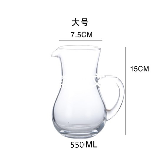 加厚玻璃分酒壺無鉛紅酒醒酒器ktv洋酒分酒器小號扎壺公杯-細節圖7