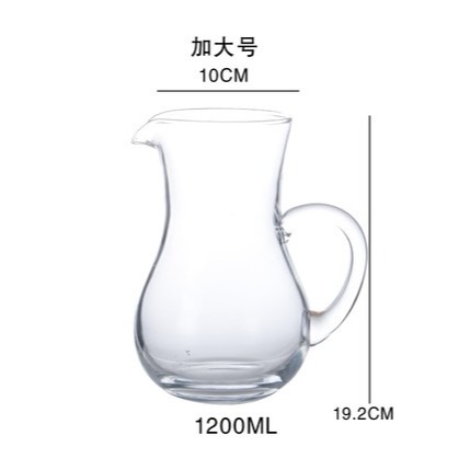 加厚玻璃分酒壺無鉛紅酒醒酒器ktv洋酒分酒器小號扎壺公杯-細節圖8