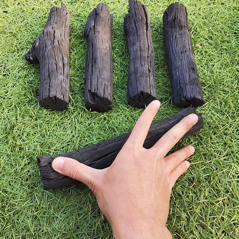 燒烤碳荔枝木炭天然無煙果木炭家用取暖戶外烤肉碳大號燒烤爐10斤-細節圖2