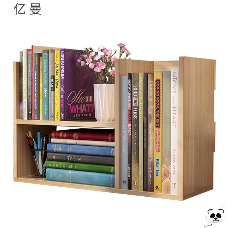 牀頭櫃上放的小書架桌面ins風創意桌上小型簡約移動兒童省空間-細節圖5