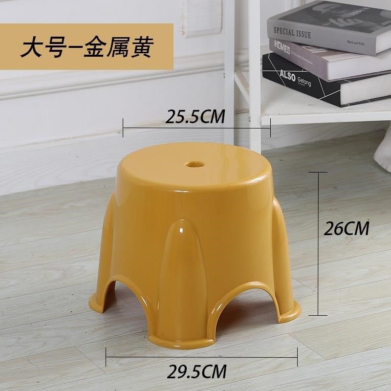 小塑料凳子加厚客廳餐廳浴室家用結實特厚圓膠凳子熟膠矮兒童防滑-細節圖8