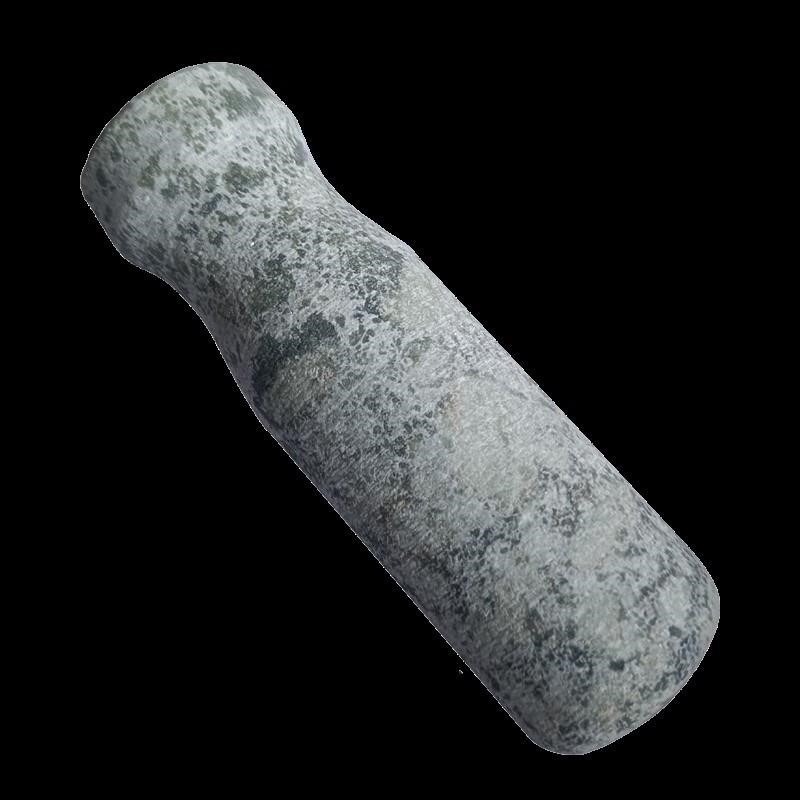 青石蒜錘子天然石頭家用搗蒜器石錘石臼把研磨石棒蒜泥器配件蓋子-細節圖5