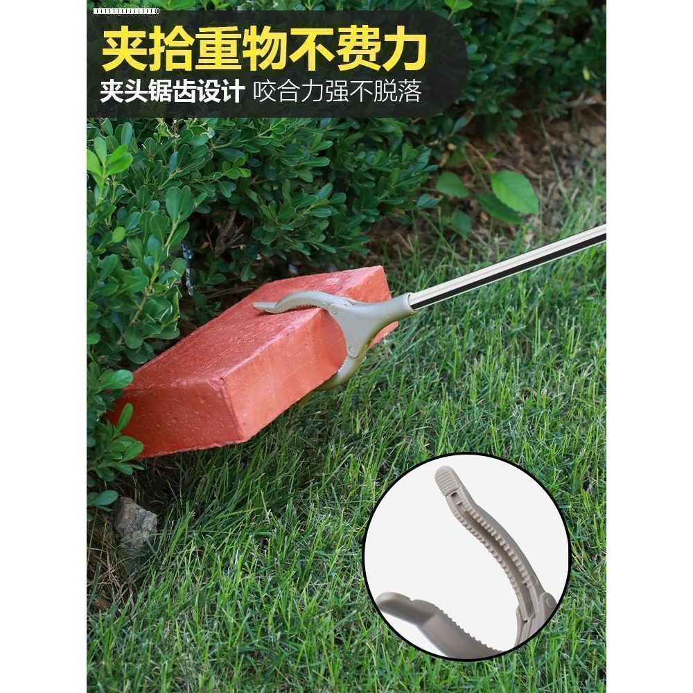 燒烤專用垃圾夾子衛生鉗撿樹葉超長夾子取物下水道孕婦免彎腰神器-細節圖9