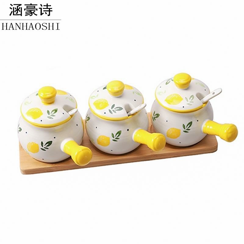 陶瓷調料罐調料盒調味罐家用廚房鹽罐白罐辣椒油罐豬油罐耐高溫-細節圖5