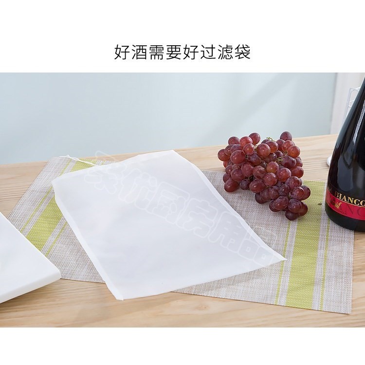 500目白酒濾酒隔渣米酒過濾袋網罩細密葡萄酒渣紗布果酒葡萄皮渣-細節圖4