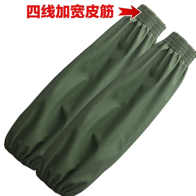 皮革袖套防水防油成人PU護袖加大加厚長款男女耐磨工作皮袖防水-細節圖4