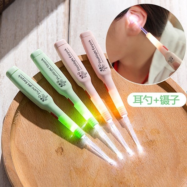 發光耳勺挖耳勺耳扒帶燈成人兒童扣耳朵勺掏耳神器電子掏耳勺可視-細節圖4