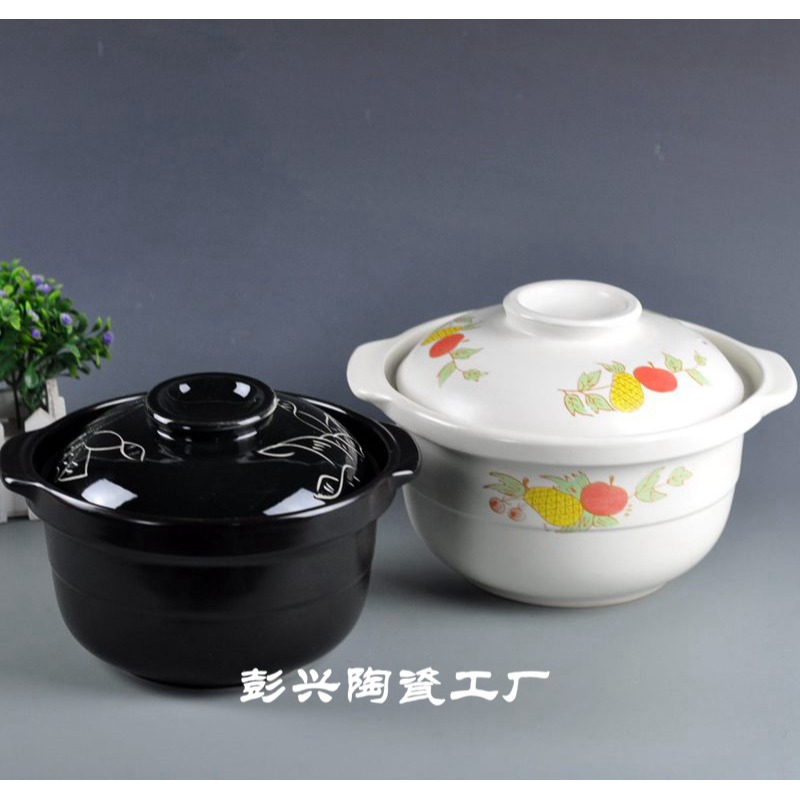 大小深砂鍋 超耐高溫明火幹燒陶瓷煲小砂鍋 湯罐日韓式鋰瓷煲包郵-細節圖2