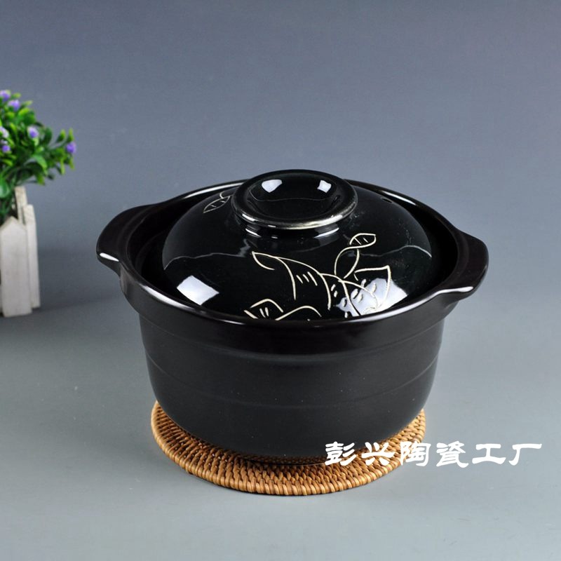 大小深砂鍋 超耐高溫明火幹燒陶瓷煲小砂鍋 湯罐日韓式鋰瓷煲包郵-細節圖3