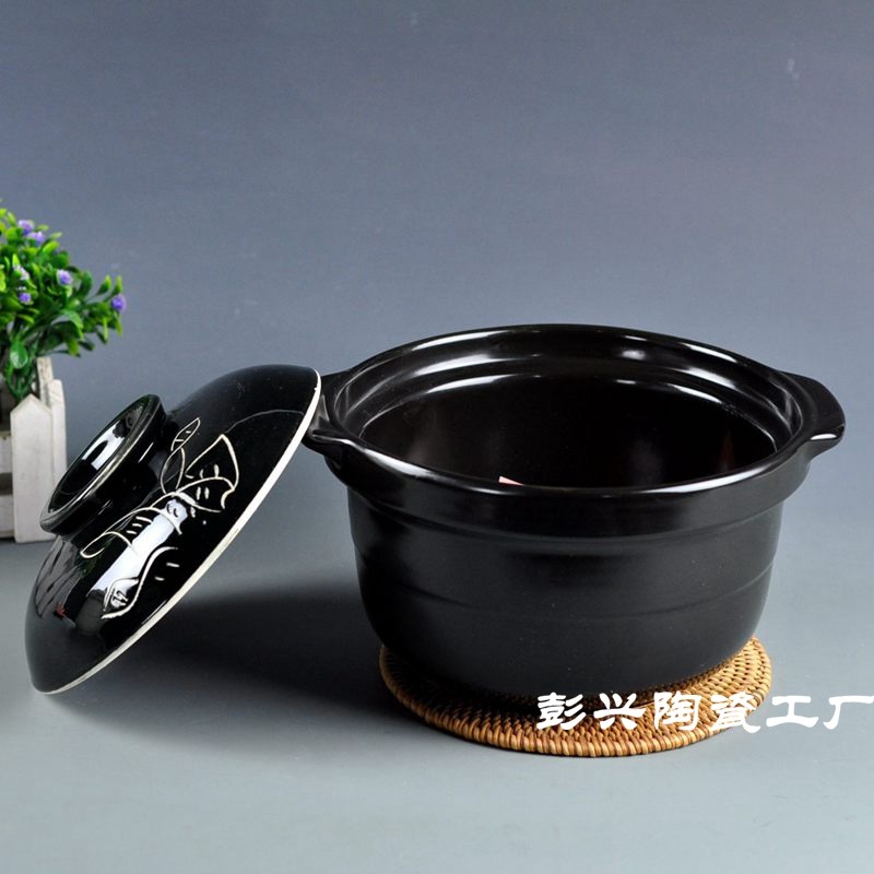 大小深砂鍋 超耐高溫明火幹燒陶瓷煲小砂鍋 湯罐日韓式鋰瓷煲包郵-細節圖4