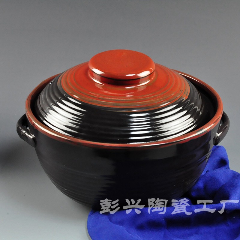 陶瓷砂鍋土鍋燉鍋 大容量深鍋陶瓷湯煲熬粥煲湯沙鍋砂鍋廠家直銷-細節圖3