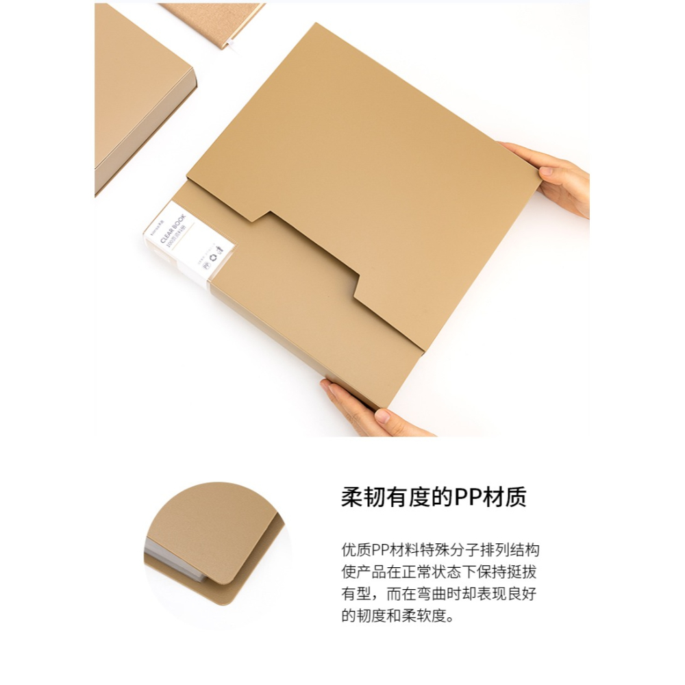 天色 資料冊80/100頁多層彩色文件夾A4活頁袋透明插頁辦公用品財務會計票據收納冊兒童繪畫美術收集樂譜夾-細節圖8