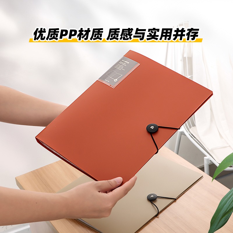 天色 文件夾透明插頁30頁A4資料冊學生用多層大容量多功能試卷整理神器卷子收納夾辦公用品樂譜高中生初中-細節圖5