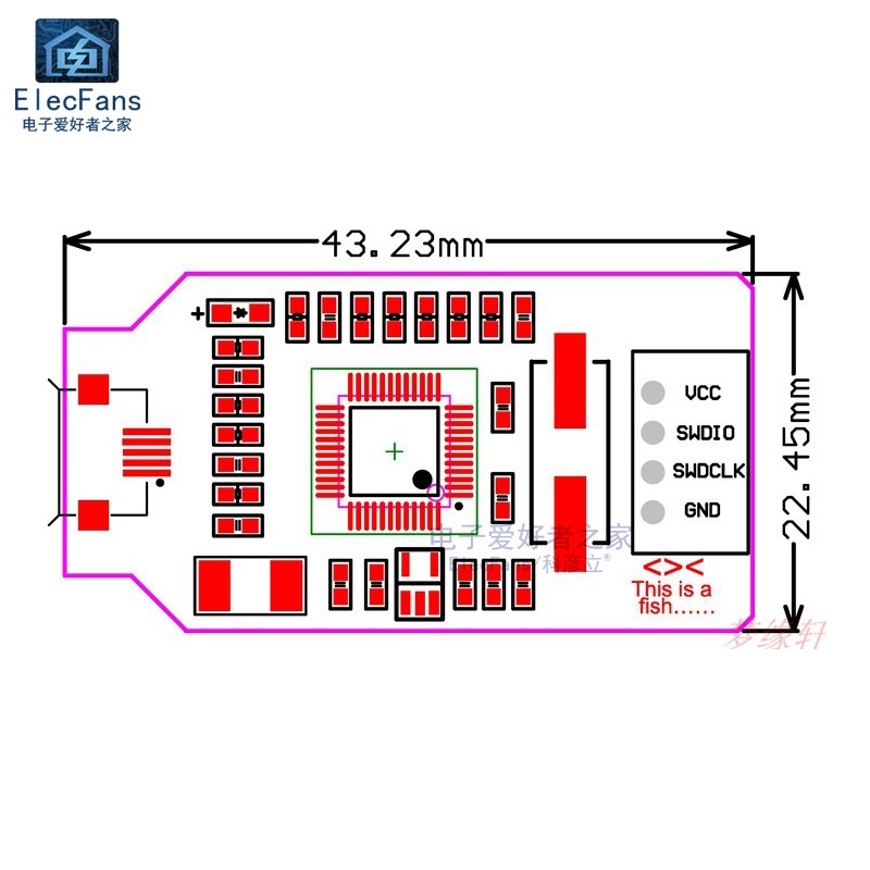 仿真器下載器線STM32單片機編程器OB調試器ARM開發板燒錄器模塊-細節圖4