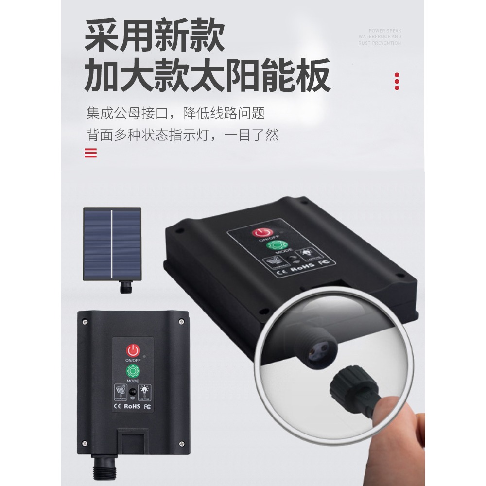 太陽能皮線燈led彩燈閃燈串燈滿天星戶外室內庭院裝飾燈繞樹燈串-細節圖2
